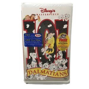 101 Dalmatians Walt Disney Masterpiece Collection Clamshell VHS 15797 Sealed